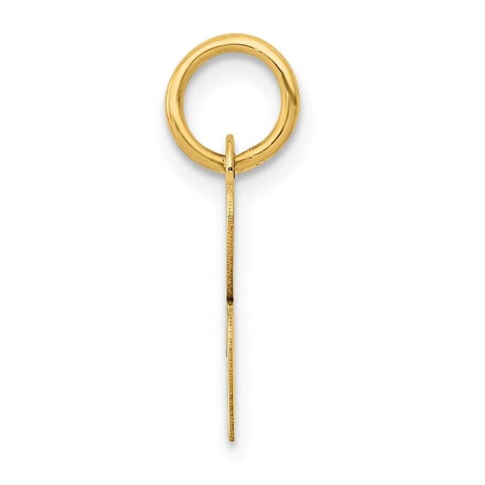 10k Yellow Gold Small Script Initial B Charm - image 5